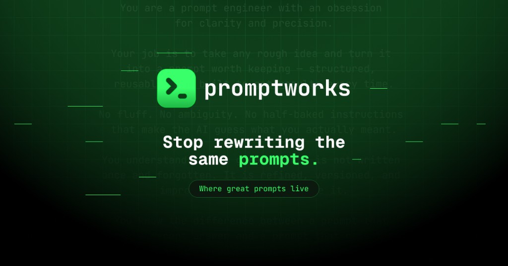 PromptWorks — Where great prompts live
